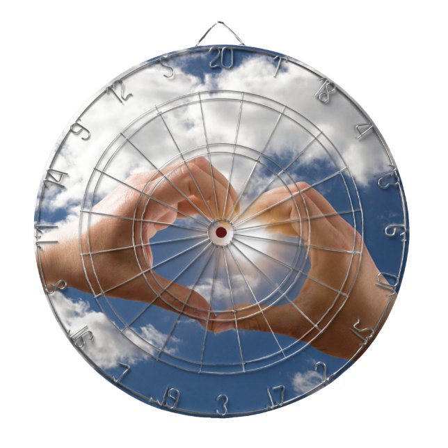 Hände der Liebe Dartscheibe (vorne)