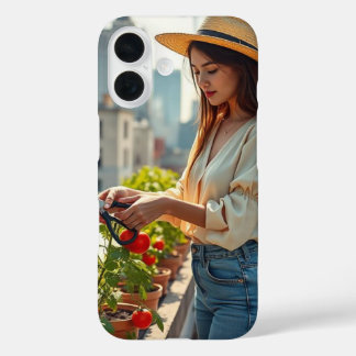 Hände der Pflege, Herz der Stadt iPhone 16 Hülle
