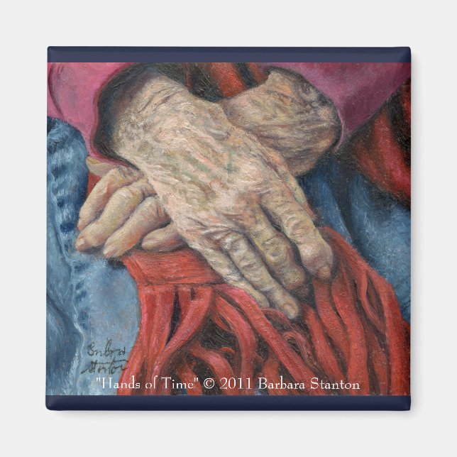 "Hände der Zeit" Magnet (Vorne)