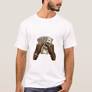 Hände, die Dollarscheine halten T-Shirt