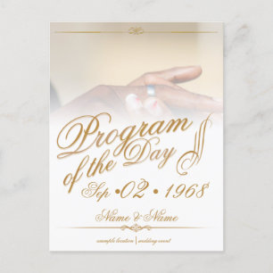 Hände eines farbigen Ehepaares Button auf Ringgold Ankündigungspostkarte