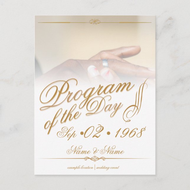 Hände eines farbigen Ehepaares Button auf Ringgold Ankündigungspostkarte (Vorderseite)