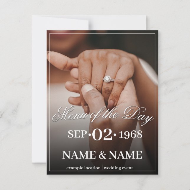 Hände eines farbigen Ehepaares mit Ring (Vorderseite)