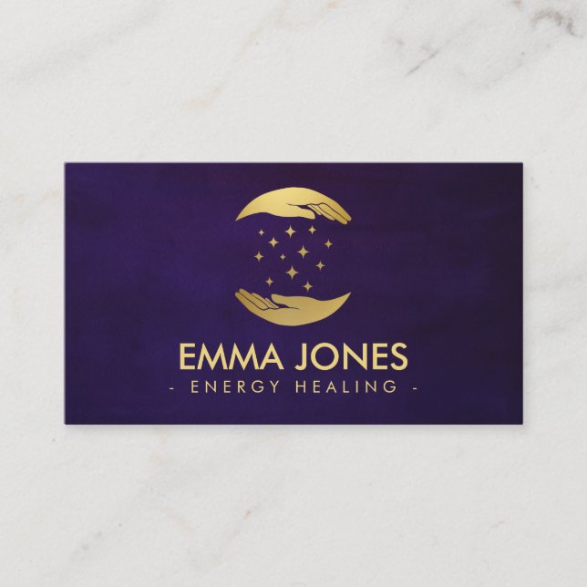 Hände - Energieheilung  Visitenkarte (Vorderseite)