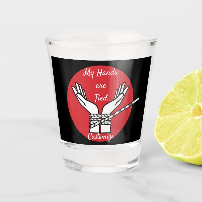 Hände getickt Thunder_Cove Schnapsglas (Vorderseite)
