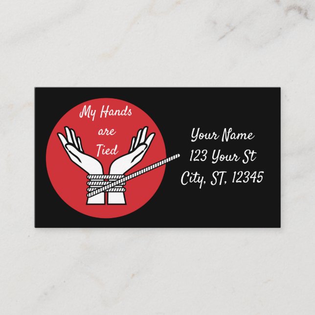 Hände getickt Thunder_Cove   Visitenkarte (Vorderseite)