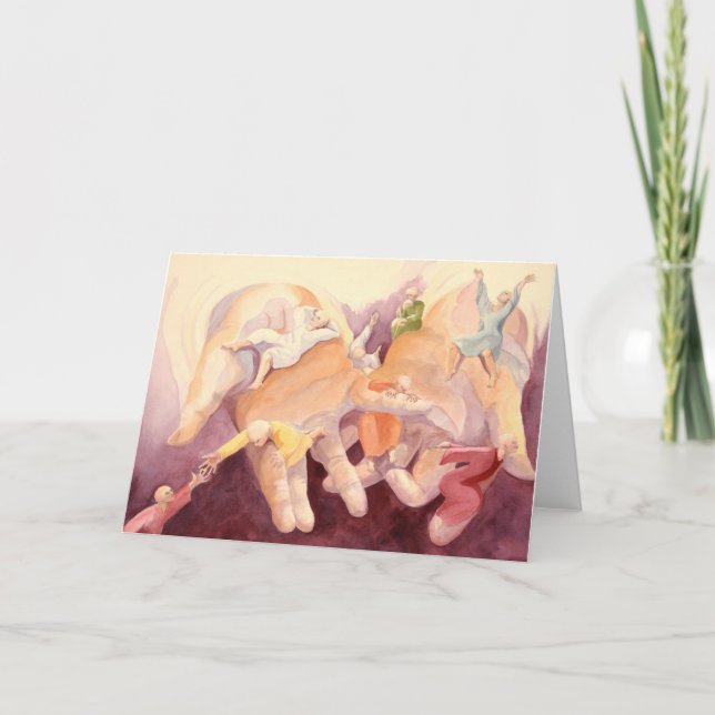 Hände Gottes Karte (Vorderseite)