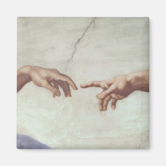 Hände Gottes und Adams Magnet (Vorne)