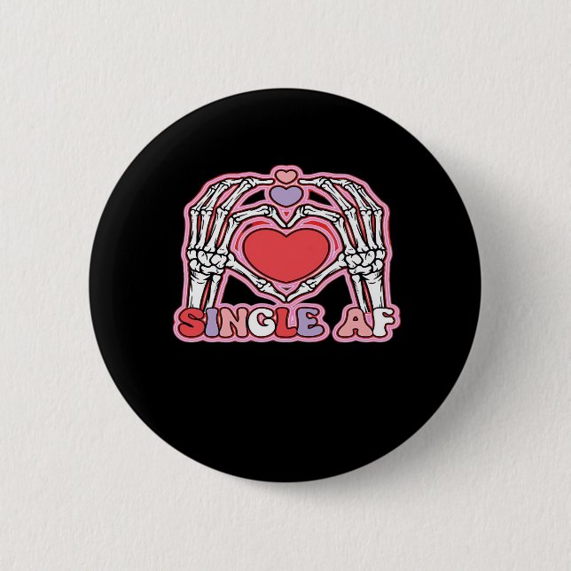 Hände Halloween Classic - Spooky Skeleton Design Button (Vorderseite)
