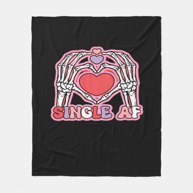 Hände Halloween Classic - Spooky Skeleton Design Fleecedecke (Vorderseite)