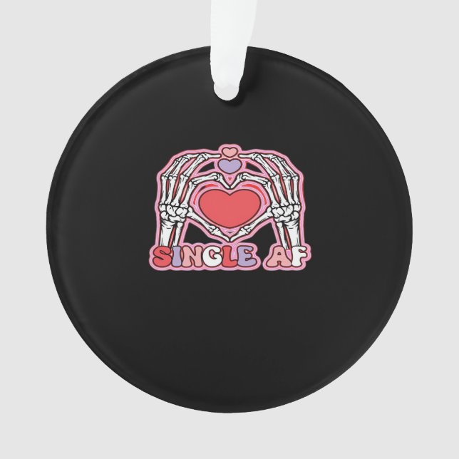 Hände Halloween Classic - Spooky Skeleton Design Ornament (Vorderseite)