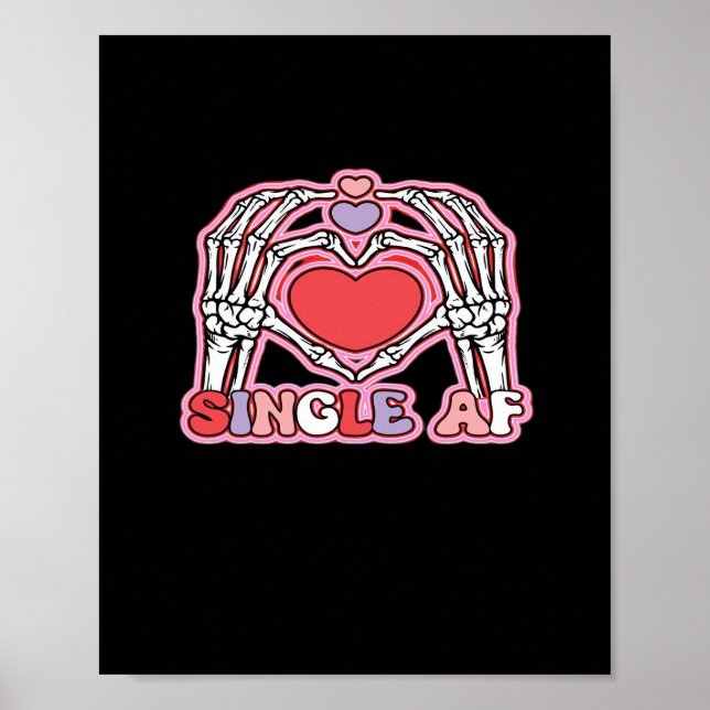 Hände Halloween Classic - Spooky Skeleton Design Poster (Vorne)