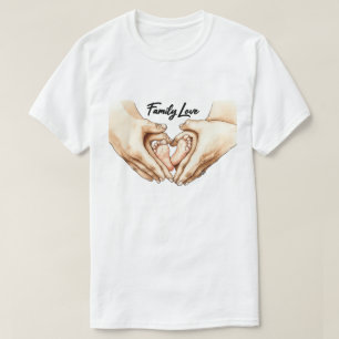 Hände halten Babyfüße T-Shirt
