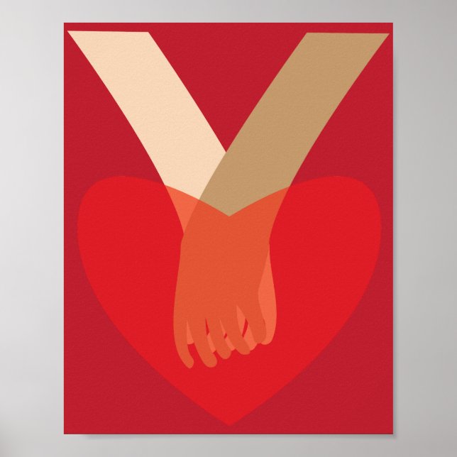 Hände halten poster (Vorne)