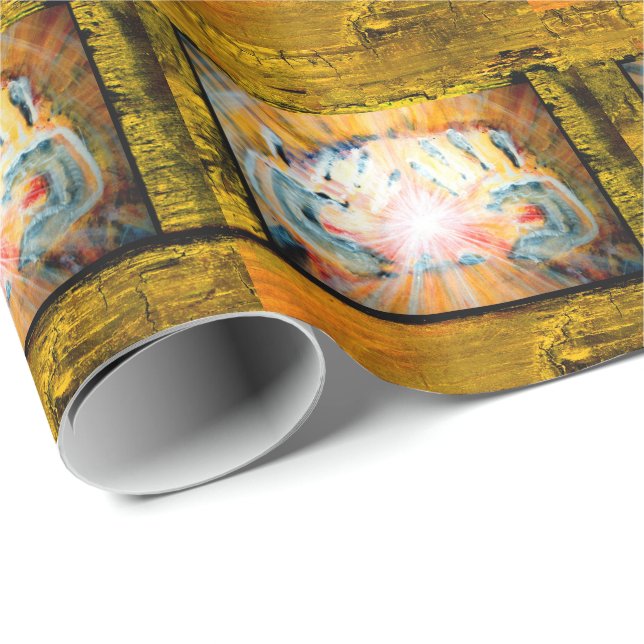 Hände heilen geschenkpapier (Rolleneckpunkt)
