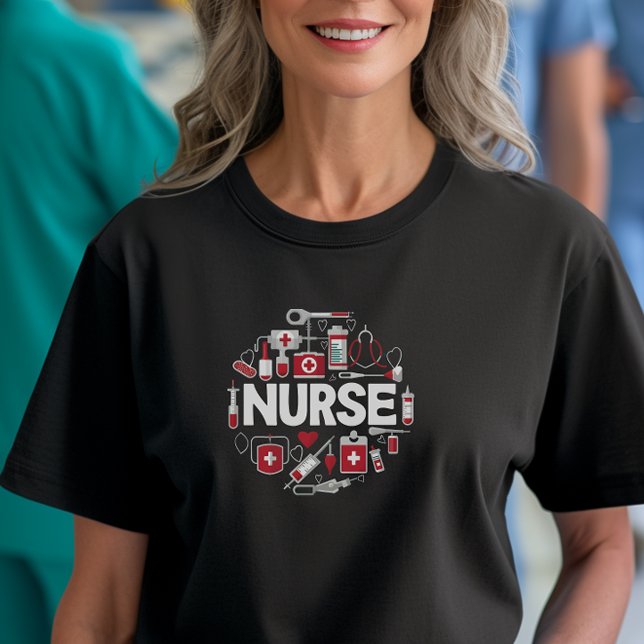 Hände heilen, Herzlieben lieben: Kinderspass T-Shirt (Nurse Style Tshirt)