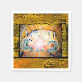 Hände heilen serviette