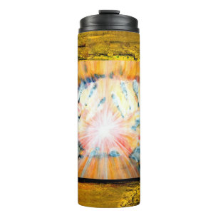 Hände heilen thermosbecher