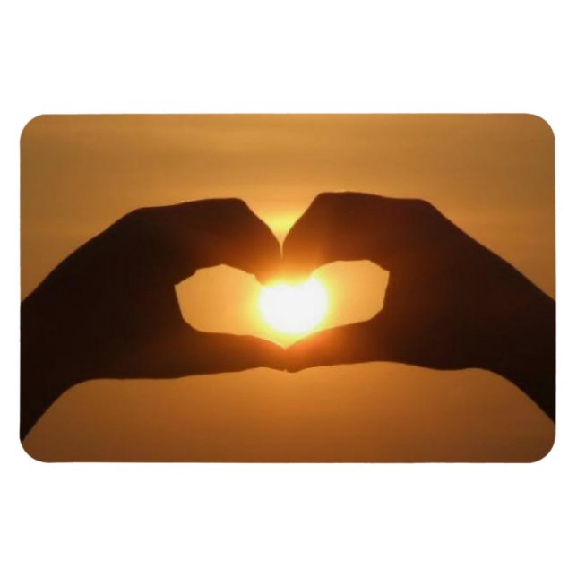 Hände im Sunset Magnet (Horizontal)