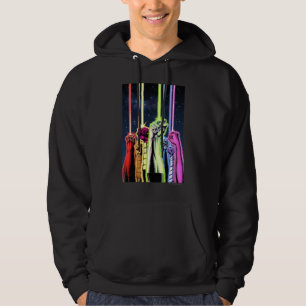 Hände in der Luft mit Ringen - Farbe Hoodie