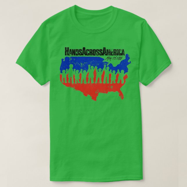 Hände in ganz Amerika T-Shirt (Design vorne)