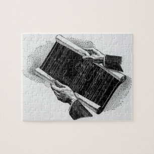 Hände mit architektonischen Blueprints, Vintages G