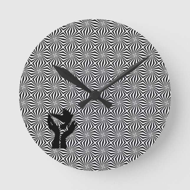 Hände mit Taubenmuster, Glaube, Wall-Uhr Runde Wanduhr (Vorderseite)