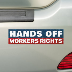 Hände Off Protest US-Glitzer Red White Blue Autoaufkleber