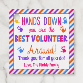 Hände runter sind der beste Freiwillige Geschenkanhänger