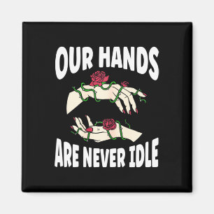 Hände sind nie ein Idle American Sign Language Asl Magnet