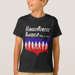 Hände überall in Amerika 25. Mai 1986 Männer Fraue T-Shirt