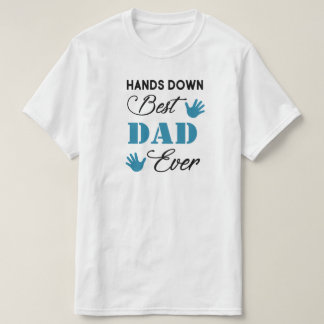 Hände unten Bester Vater für jeden Aquamarinen Han T-Shirt