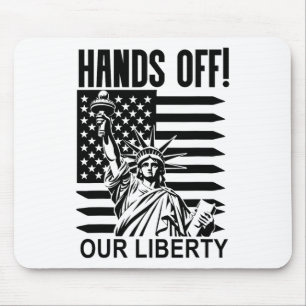 Hände von unserem Freiheitszeichen Mousepad