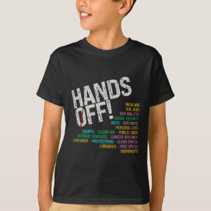 Hände von unseren Freiheiten schützen, was Problem T-Shirt