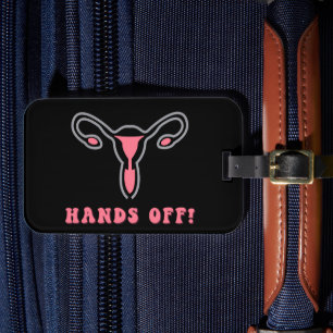 Hände von Uterus Pro Choice Gepäckanhänger