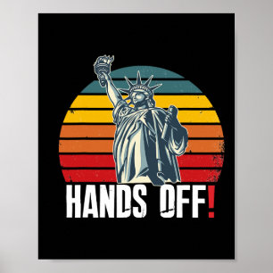 Hände von Widerstand Rette Demokratie und Soziales Poster