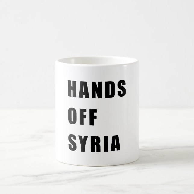 Hände vor Syrien Kaffeetasse (Mittel)
