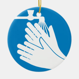 Hände waschen (Gesundheit und Sicherheit) (Hygiene Keramik Ornament