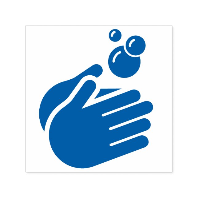Hände waschen - Koronavirus und Grippe von Hand wa Permastempel (Design)