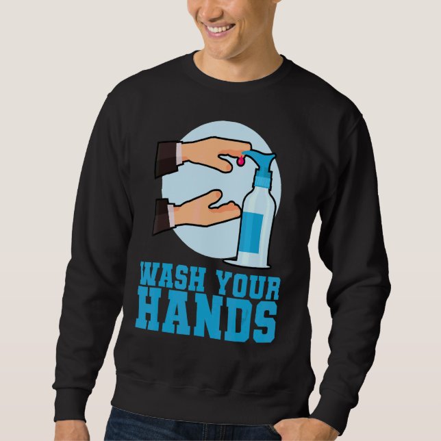 Hände waschen sweatshirt (Vorderseite)