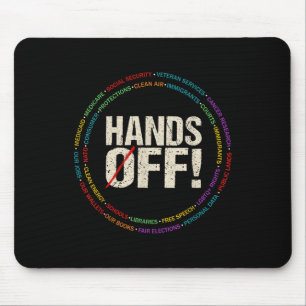 Hände weg Protest Sozialversicherung und Medicare Mousepad