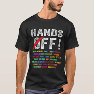 Hände weg Protest Sozialversicherung und Medicare  T-Shirt