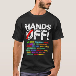 Hände weg Protest Sozialversicherung und Medicare  T-Shirt