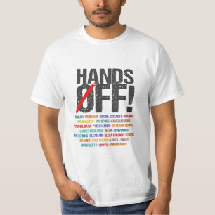 Hände weg Protest Sozialversicherung und Medicare  T-Shirt