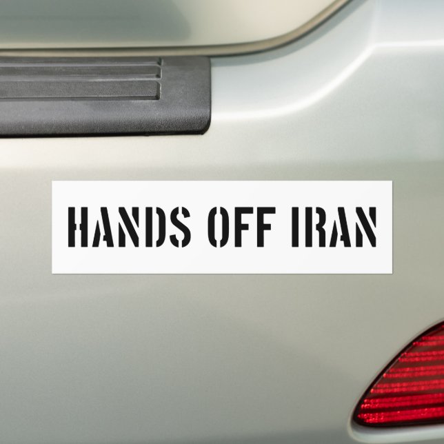Hände weg vom Iran Anti-Trump gegen den Krieg Autoaufkleber (Auf Auto)