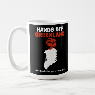 Hände weg vom Souveränitätsprotestdesign Grönlands Kaffeetasse