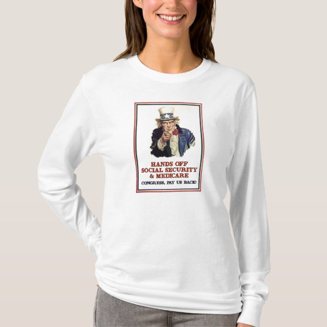Hände weg von der sozialen Sicherheit T-Shirt (Vorderseite)