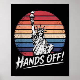 Hände weg von der Statue des Liberty Resistance Pr Poster