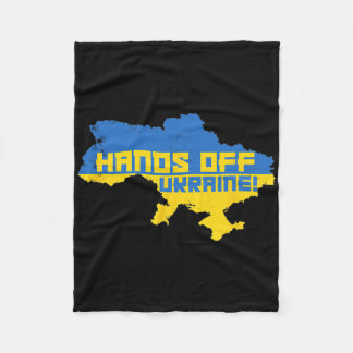 Hände weg von der Ukraine bei ukrainischen Protest Fleecedecke