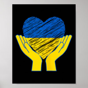 Hände weg von der Ukraine bei ukrainischen Protest Poster